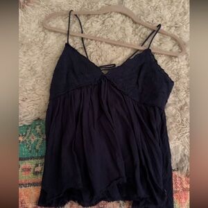 Free People Dark Blue Camisole Top